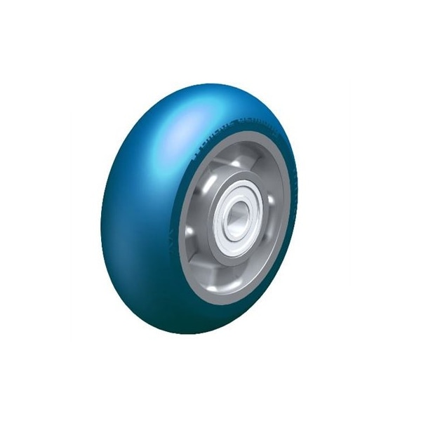 6"x2" Heavy duty wheel W/ Blickle Besthane Soft polyurethane tread